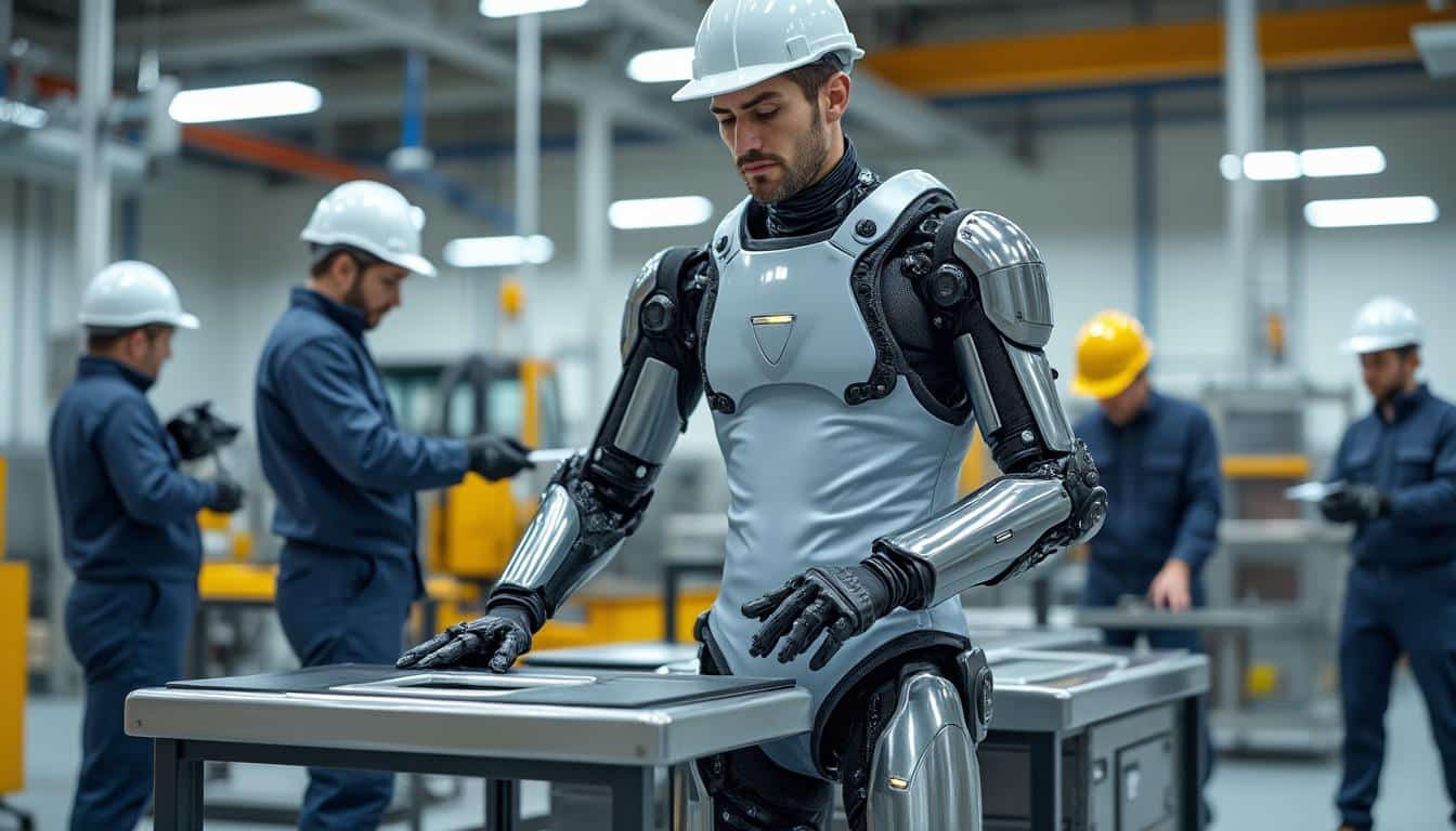 découvrez comment les exosquelettes améliorent la santé physique au travail en réduisant la fatigue et les risques de blessures pour les travailleurs.