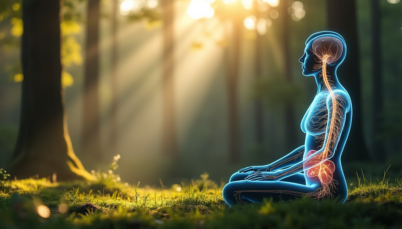 découvrez comment la respiration diaphragmatique active le système nerveux parasympathique pour favoriser la relaxation et réduire le stress.